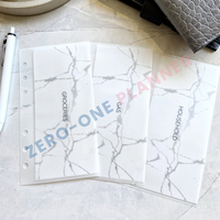 Classeur personnalisé A5 A6 A7 papier vélin mat givré sans zip organisateur d'argent enveloppes de rembourrage portefeuille pour la budgétisation