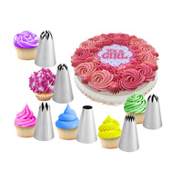 Coupleur de pointe en acier inoxydable Sac à pâtisserie Outils de décoration de gâteau Jeu d'embouts de buse de glaçage