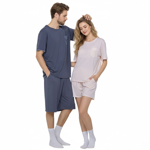 Ensemble de pyjama en fibre de cellulose régénérée écologique, respirant, évacuant l'humidité, EcoCosy, vêtements d'intérieur pour l'été - Product Image 3