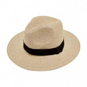 Chapeaux de paille Panama personnalisés CXY Factory en gros pour femmes et hommes, chapeaux melon respirants pour l'extérieur, protection solaire - Product Image 6