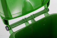 Poubelle de Recyclage Extérieure Préfabriquée en HDPE, Sécurisée, 100L/120L/160L, Couleur Verte, pour Usage Public