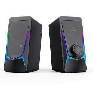 Haut-parleurs USB 2.0 pour ordinateur portable, qualité sonore supérieure, multimédia, haut-parleurs USB RGB pour ordinateur de bureau, jeux PC - Product Image 1