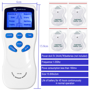 Appareil de physiothérapie en promotion : Masseur 8 modes, soulagement de la douleur, unité TENS, relaxation corporelle - Product Image 5