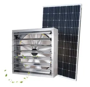 Extractor de ventilación de escape de energía de Panel Solar de alta presión, ventilador de aire caliente, Ventilación de pared, ventana montada, fábrica de invernadero Industrial