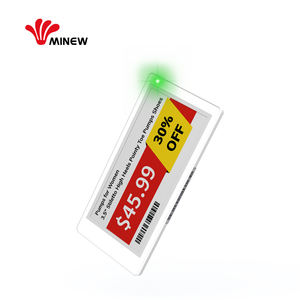 Étiquette numérique de vente au détail MinewTag 3,5 pouces 4 couleurs E-ink ABS plastique pour étagères de supermarché, intégration sans fil de prix POS ERP - Product Image 3