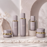 Flacon de luxe en verre pour soins de la peau, pot à crème ovale avec couvercle de forme unique, 120 ml, 100 ml, 30 ml, 50 g, contenants cosmétiques en gros