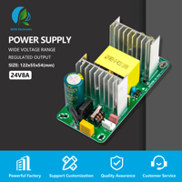 Alimentation SMPS 24V 8A à châssis ouvert, carte adaptateur AC/DC pour bande LED, caméra CCTV, purificateur d'air, écran d'affichage