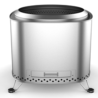 Nouveauté, vente en gros, foyer portable en acier inoxydable KZ Y500, sans fumée, 50x50x40cm, pour le camping en plein air et l'utilisation sur la terrasse