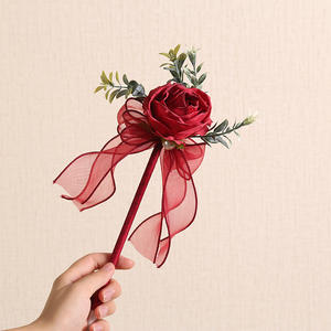 Elegante tinta de gel negro flor simulada borde quemado colorido diseño de rosas regalo creativo para novia escritura ancho bolígrafo - Product Image 4