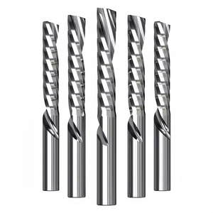 Cacbua rắn 3.175mm 1/8 "o-flute downcut xoắn ốc <span class=keywords><strong>endmill</strong></span> 1F phay Cutter CNC Router bit cho Acrylic nhôm gỗ - Product Image 2