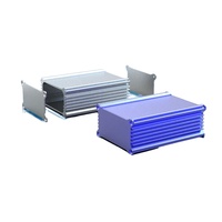 Boîtier de dissipateur thermique en aluminium extrudé sur mesure, boîtier de commande PCB usiné CNC, boîtier IP54, boîtier en aluminium, boîtier de projet