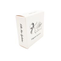Boîte d'emballage pour cils avec lamination brillante, personnalisation en gros de haute qualité, boîte d'emballage cosmétique en gros