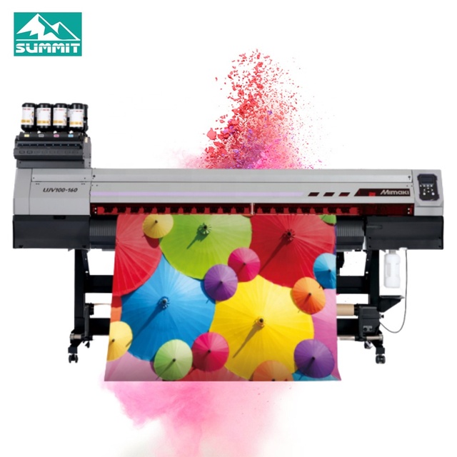 MIMAKI Original Printer UJV100 UJV100-160 Roll to Roll LED-UV Ink With 2pcs Brother Head