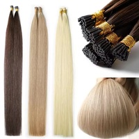 Extensions de cheveux humains vierges Remy russes européens, pré-collées à la kératine, pointes I F U V Y, lisses et soyeuses, super double drawn, personnalisables