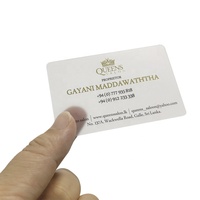Cartes de visite en plastique Transparent Pvc de haute qualité, pas cher, échantillon gratuit, carte cadeau pour liquide Vip