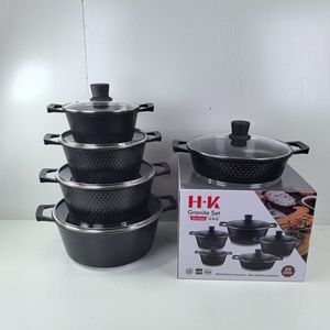 Juego de 10 Ollas Antiadherentes de Mármol, Juego de Ollas de Aluminio para Arroz y Sopa, Ollas Fundidas a Presión al por Mayor - Product Image 5