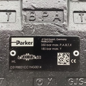 Vanne de commande directionnelle proportionnelle Parker D31FBE01CC1NG00, type aiguille, vanne hydraulique - Product Image 3
