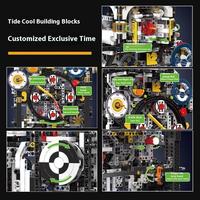 Mould King 10159 RC Cyberpunk Clock Ornament 3181Pcs Technical Building Blocks DIY Assembly Decorative Hobby Toy for Collection