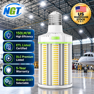 Lámpara LED Tipo Maíz de 120W/100W/80W, CCT Ajustable 4.5/5/5.7K, E39, 100-277VAC, para Hogar, Garaje, Almacén, Interior y Exterior - Product Image 1