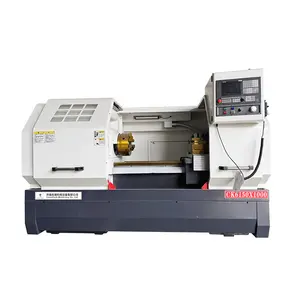 Máquina de torno CNC horizontal de cama inclinada de tipo suizo de torneado CK6150