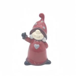Offre Spéciale intérieur décoration de noël <span class=keywords><strong>elfe</strong></span> éclairé par LED en céramique père noël et lourd dolomite gnome fournitures de vacances de noël - Product Image 6