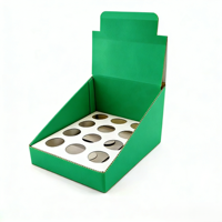 Boîte de présentation promotionnelle personnalisée biodégradable réutilisable avec revêtement UV et gaufrage, en carton avec poignée