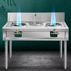 Fornello a <span class=keywords><strong>Gas</strong></span> Commerciale in Acciaio Inox a Fuoco Singolo o Doppio ad Alta Potenza, Piano Cottura da Cucina a Risparmio Energetico per Ristoranti, Forno a <span class=keywords><strong>Gas</strong></span> a Fuoco Vivo - Product Image 2