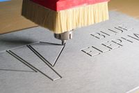 Routeur CNC Blue Elephant 1325 Linear ATC 4*8 pieds pour la sculpture sur bois avec fraise oscillante et CCD