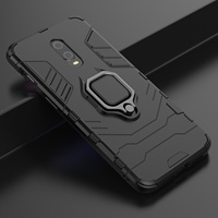 Coque de téléphone portable antichoc robuste avec support de voiture et anneau, motif animalier, en TPU+PC, pour OnePlus 7/7T/6T – En stock, offre spéciale