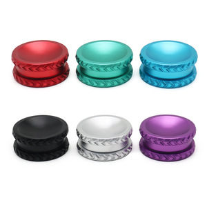 China fábrica personalizar alta calidad 63mm de un solo lado cóncavo aleación de aluminio de dos capas Metal hierba molinillo y trituradora de tabaco - Product Image 3