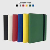 Classeur à fermeture éclair en cuir PU à 16 pochettes, logo personnalisé, classeur de protection imperméable de qualité supérieure, album pour cartes à collectionner, jeu de cartes à échanger