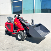 Mini Loader Diesel 3 Roda, Mesin Bertenaga Tinggi, Kapasitas Muat 400kg, Bucket 0.2m, Tinggi Angkat 1800mm, Cocok untuk Pupuk Kandang