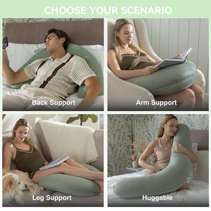 Nouveau 2024 <span class=keywords><strong>Coussin</strong></span> <span class=keywords><strong>de</strong></span> <span class=keywords><strong>Grossesse</strong></span>, Housse Amovible, Coussins <span class=keywords><strong>de</strong></span> Soutien, Oreiller <span class=keywords><strong>de</strong></span> <span class=keywords><strong>Grossesse</strong></span> Corps Entier pour Dormir - Product Image 6