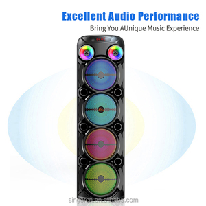 Système de sonorisation pour scène extérieure ZQS8402 avec caisson de basses de 8 pouces, amplificateur audio BT, microphone - Product Image 2