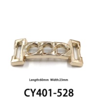 Boucles de chaussures plaquées or, motif figure 8, écaille de serpent, chaîne mors de cheval, anneau entrelacé, strass carré, nœud chinois, accessoire perle