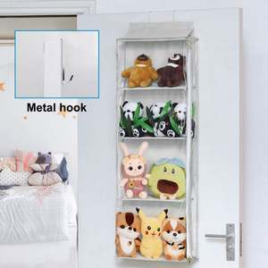 Organizador de Puerta con 4 Bolsillos Grandes, Bolsa de Almacenamiento Colgante de PVC Plegable para Dormitorio, Despensa, Armario, Dormitorio de Estudiantes, Almacenamiento para Bebés - Product Image 6