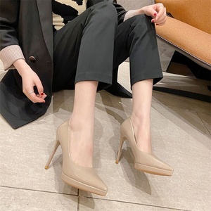 Zapatos de Tacón Alto de Mujer, Diseño Coreano 2025, de Piel Sintética, Sexy, Cerrados, con Punta en Pico, Tacón Delgado de 8/10 cm - Product Image 3