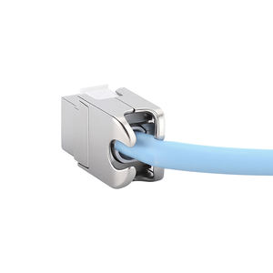 Nouvelle conception de prises Keystone sans outil blindées STP <span class=keywords><strong>Cat</strong></span>.<span class=keywords><strong>6A</strong></span> Cat6, module de prise Keystone sans outil, PoE++ - Product Image 6