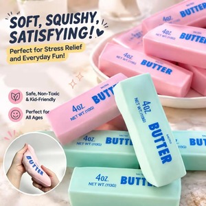 Blocs ronds remplis, jouet ASMR anti-stress pour la relaxation des mains, bâton de beurre craquant, boule anti-stress souple, jouet sensoriel - Product Image 3