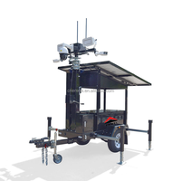 Mini panneaux solaires Caméra de sécurité CCTV solaire Remorques pour travaux de construction en extérieur