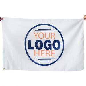 Drapeaux et bannières personnalisés avec logo blanc, couleurs vives, sublimation par transfert thermique, vente en gros d'usine, activités de plein air - Product Image 5