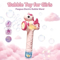 Nouveau pistolet à bulles électrique style cheval arc-en-ciel YT, jouet en plastique pour bébé, jeu d'extérieur amusant pour enfants