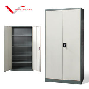 Estructura KD Fácil de montar Muebles de oficina Gabinete archivador de metal de <span class=keywords><strong>2</strong></span> puertas Gabinete de almacenamiento de archivo de acero - Product Image 3