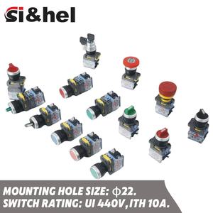 Si & hel 22mm nấm đầu dừng khẩn cấp <span class=keywords><strong>push</strong></span> <span class=keywords><strong>button</strong></span> <span class=keywords><strong>Box</strong></span> 10A kết hợp thiết bị nhà điều khiển SPST 1no1nc làm bằng nhựa - Product Image 5