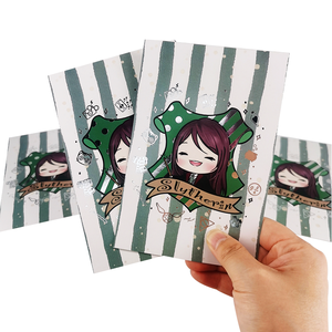 レトロなブランクかわいいプリントロゴ穴あきラブポストカードギフトボックス袖 - Product Image 2