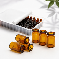 Flacon en verre ambré stérile de 6 ml, conteneur protecteur contre les rayons UV pour l'emballage pharmaceutique