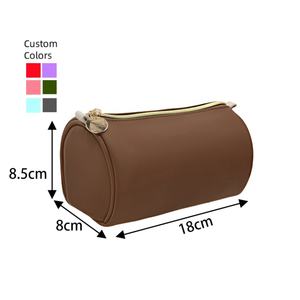 Zippered Soft Handle <b>Large</b> Capacity Eco-Friendly Foldable Cosmetic <b>Bag</b> PU Material Fashionable Waterproof <b>Makeup</b> Organizer Small - Product Image 6