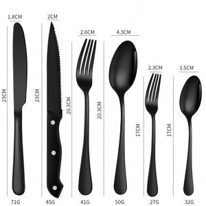 Wholesale Gold Plated Matte Flatware Bulk Spoons Forks and Knife Stainless Steel Gold Plated Silverware Cutlery Set for Wedding - Product Image 3