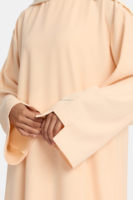 Willson Groothandel Hoge Kwaliteit Islamitische Kleding Op Maat Gemaakt Zachte, Aangenaam Aanvoelende Abaya Elegante Islam Kerk O-hals Bescheiden Abaya