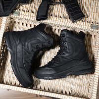 Bottes de randonnée et de trekking en cuir véritable à lacets - Résistantes à l'abrasion, confortables, respirantes, antidérapantes, toutes saisons